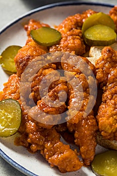 Homemade Spicy Nashville Hot Chicken Fingers