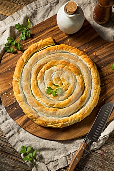 Homemade Spinach and Feta Spanakopita Swirl