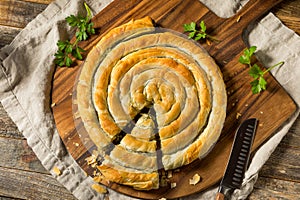 Homemade Spinach and Feta Spanakopita Swirl