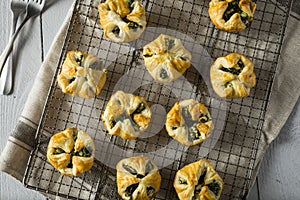 Homemade Spinach Muffin Puff