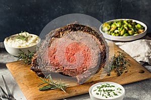 Homemade Standing Prime Rib Beef Roast