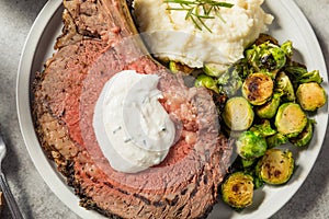 Homemade Standing Prime Rib Beef Roast