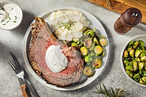 Homemade Standing Prime Rib Beef Roast