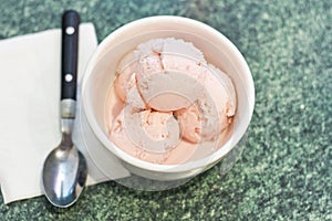 Homemade Strawberry Icecream