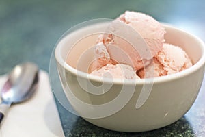 Homemade Strawberry Icecream