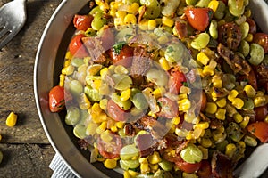 Homemade Succotash with Lima Beans