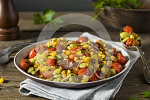 Homemade Succotash with Lima Beans photo