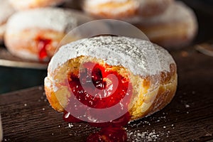 Homemade Sugary Paczki Donut