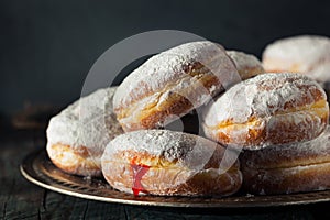 Homemade Sugary Paczki Donut