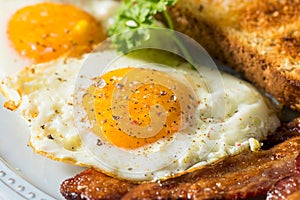 Homemade Sunnyside Eggs Breakfast