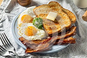 Homemade Sunnyside Eggs Breakfast