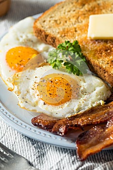 Homemade Sunnyside Eggs Breakfast