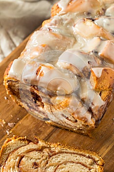 Homemade Sweet Cinnamon Roll Bread Loaf