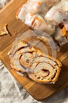 Homemade Sweet Cinnamon Roll Bread Loaf