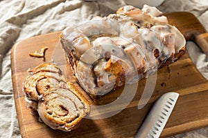 Homemade Sweet Cinnamon Roll Bread Loaf