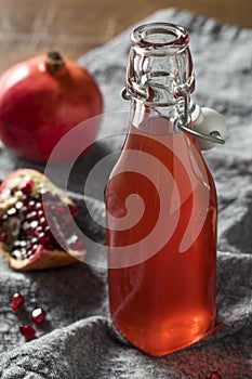 Homemade Sweet Red Pomegranate Grenadine Syrup