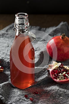 Homemade Sweet Red Pomegranate Grenadine Syrup