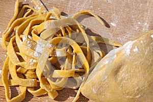 Homemade Tagliatelle Pasta