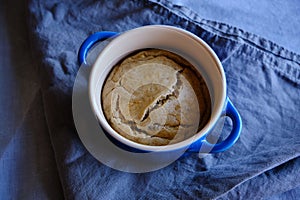 Homemade Tahini Souffle, healthy dessert