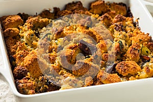 Homemade Thanksgiving Oyster Cornbread Stuffing