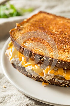 Homemade Toasted Tuna Melt Sandwich