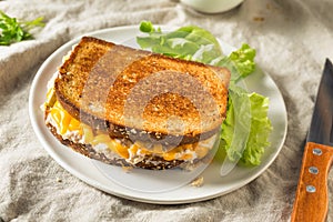 Homemade Toasted Tuna Melt Sandwich