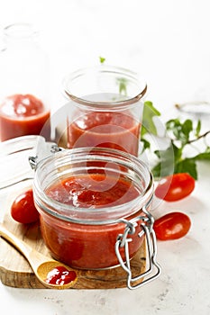 Homemade tomato sauce, or ketchup