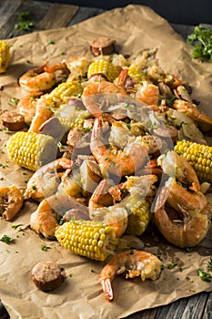 Homemade Traditional Cajun Shrimp Boil