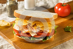 Homemade Turkey Chip Sandwich