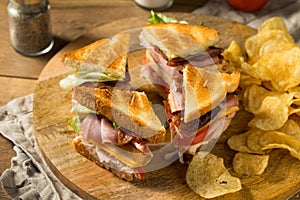 Homemade Turkey Club Sandwich