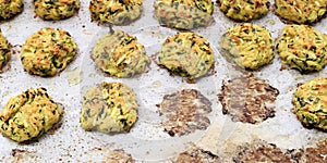 Vegetarian zucchini balls