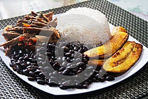 Homemade Venezuelan food. Traditional Venezuelan dish.