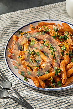 Homemade Vermouth Penne Pasta