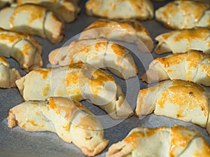 Homemade Walnut Croissants photo