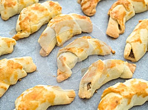 Homemade Walnut Croissants photo