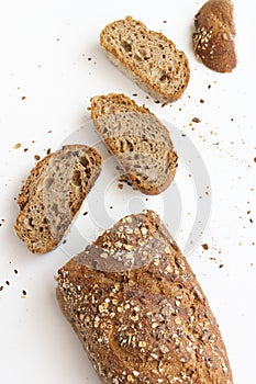 Homemade whole wheat crusty bread