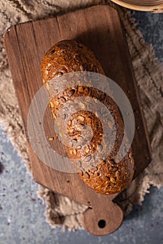 Homemade wholegrain bread