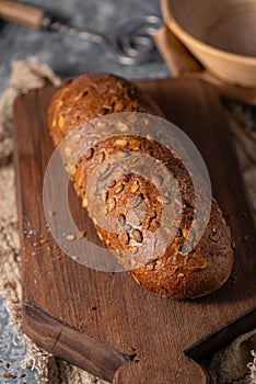 Homemade wholegrain bread