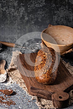 Homemade wholegrain bread