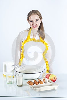 Homemaker in kitchen