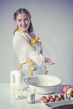 Homemaker in kitchen