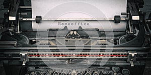Homeoffice background vintage - Close-up of old typewriter