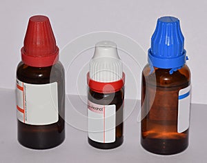 Homeopathic Medicine Glass Bottles