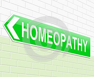 Homeopathy concept.