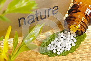 Homeopathy with globules