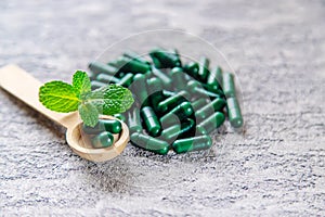 homeopathy Herbs.herbal sedatives .Selective focus