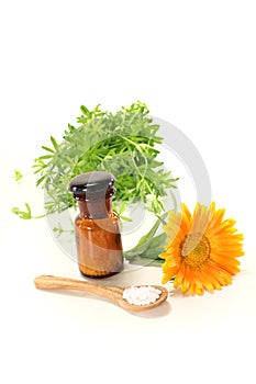 Homeopathy with marigold