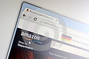 Homepage of Amazon.com