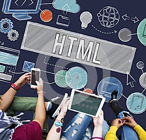 Homepage Domain HTML Web Design Concept