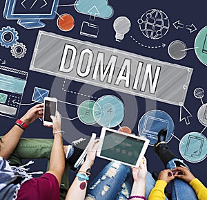 Homepage Domain HTML Web Design Concept